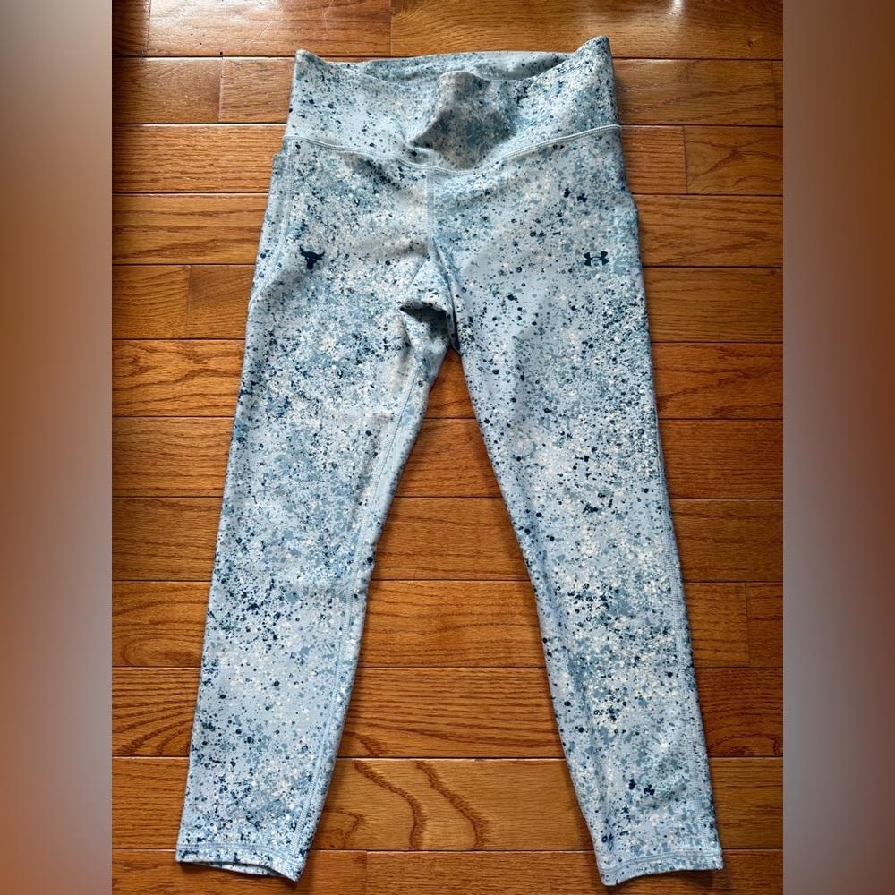 Women’s Under Armour Blue and Gray Speckled 7/8(length) Leggings